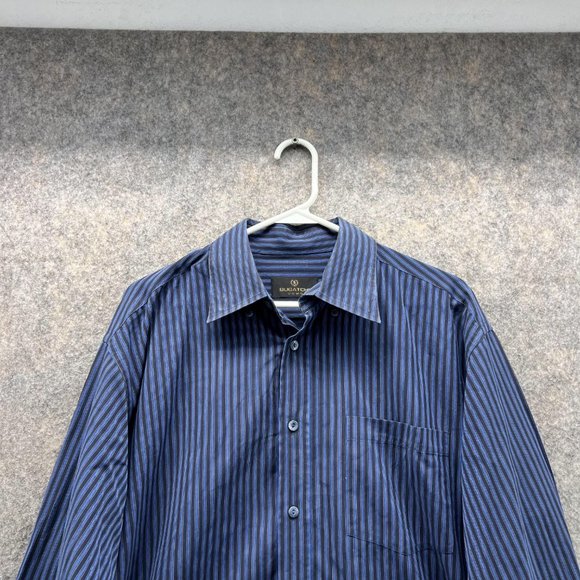 Bugatchi Shirt Men Large Adult Blue Casual Button Down Outdoors Dress Pockets - Picture 2 of 12